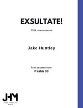 Exsultate! TTBB choral sheet music cover